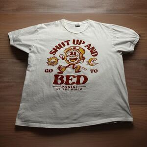 Panic! at the Disco Shut Up and Go To Bed Womens T Shirt Sz XL Rock Music